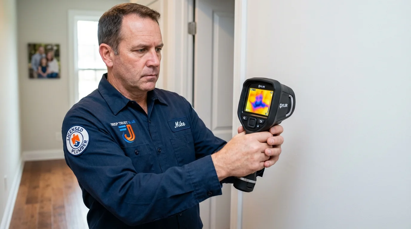 Thermal imaging leak detection by Johns Plumbing LLC in Rigby